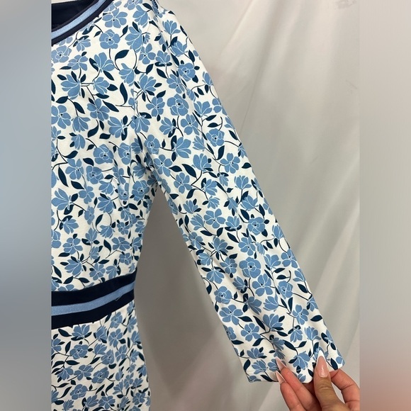 Draper James Blue Floral Mini Dress - Picture 5 of 8